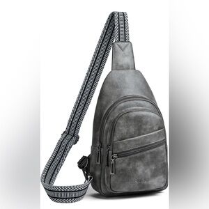 Gray Sling Bag